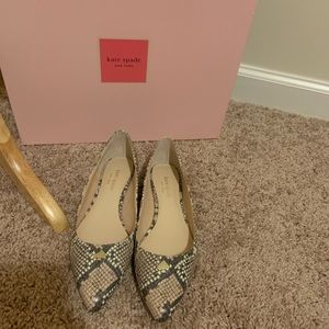 New Kate Spade flats with Spade hardware emblem